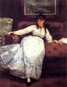 愛德華 馬奈 Repose( Study of Berthe Morisot) 愛德華 馬奈 Repose( Study of Berthe Morisot)